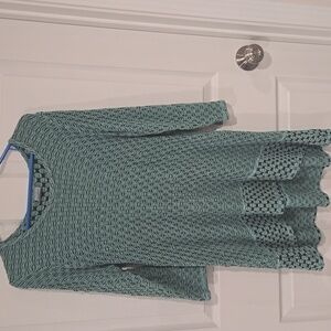 Women's Green/Black Tunic Size L